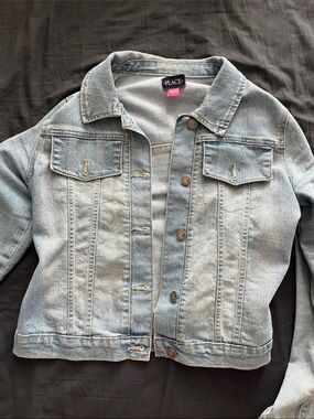 The Children's Place Girls' Classic Light Blue Denim Jacket